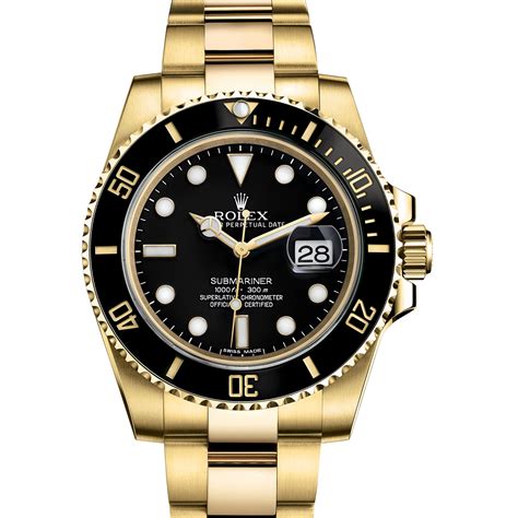 submariner rolex gold black|Rolex Submariner official website.